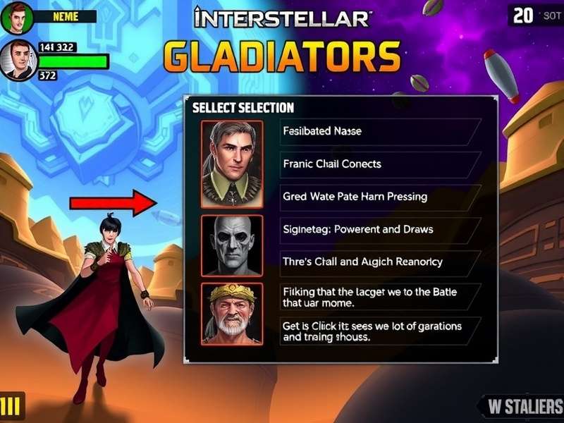 Interstellar Gladiators gameplay screenshot