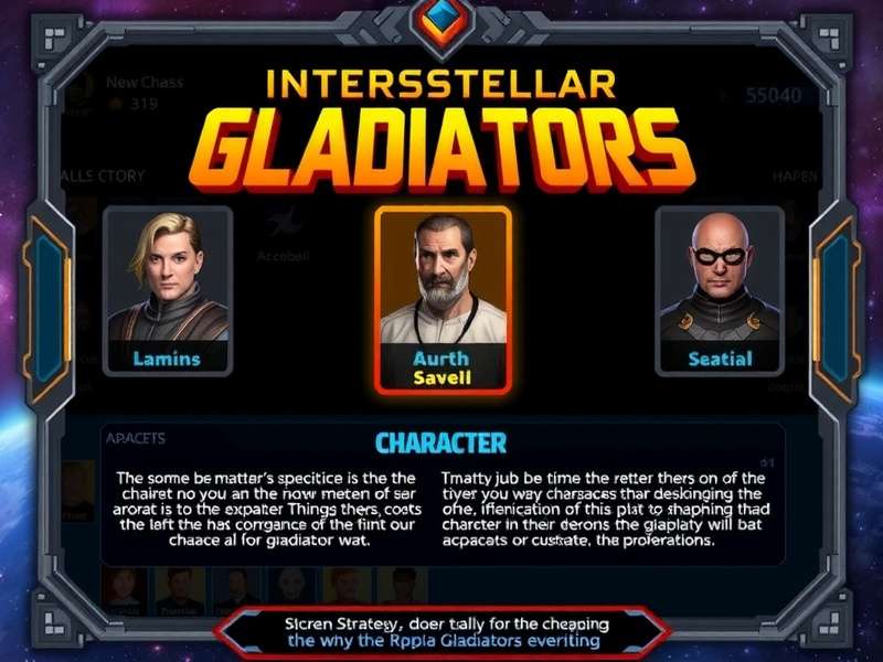 Interstellar Gladiators strategy guide infographic